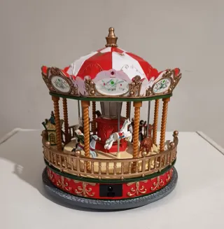 Carosello decorativo Luminoso Musical Rotatorio