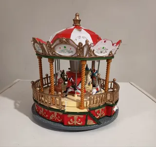 Carosello decorativo Luminoso Musical Rotatorio
