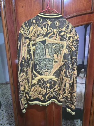 Abrigo Zara Felpa Negro