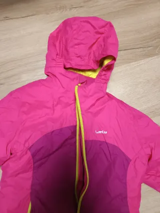 Chaqueta esquí niña Decathlon rosa/amarilla