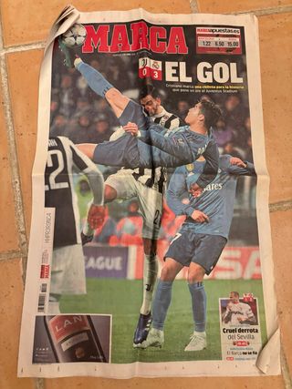 Portada Periódico Marca Gol Cristiano Ronaldo