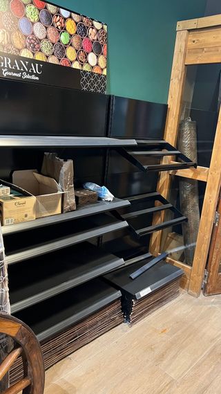 Estantería de hierro para tienda muy buena calidad