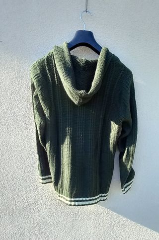 Maglione Alcott verde con cappuccio
