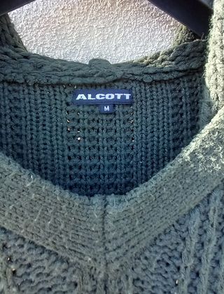 Maglione Alcott verde con cappuccio