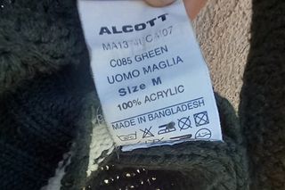 Maglione Alcott verde con cappuccio