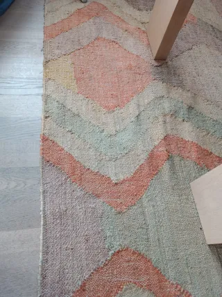 Alfombra de sisal y rafia elegante 287 x 215  cm