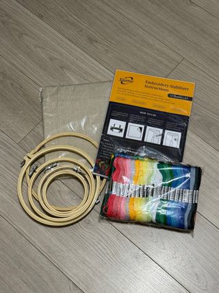 Kit Bordado Hilos Aros Estabilizador