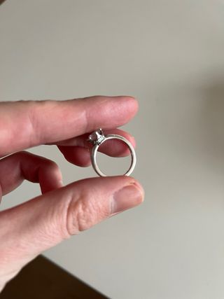 Anillo Pandora Solitario Plata