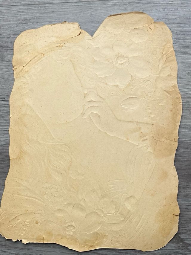 Bellísimo Cartel troquelado original 1900s