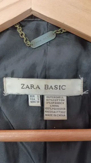 Chaqueta Zara Negra Talla L