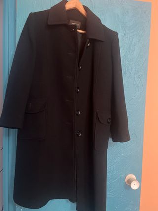 Abrigo de paño ZENDRA negro