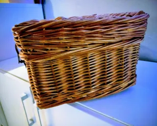 BAÚL/CESTA MIMBRE VINTAGE