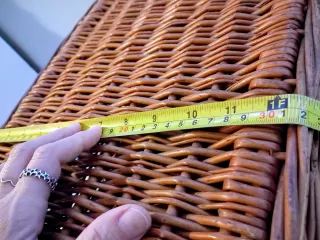 BAÚL/CESTA MIMBRE VINTAGE