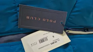 Abrigo Polo Club Azul Turquesa Nuevo