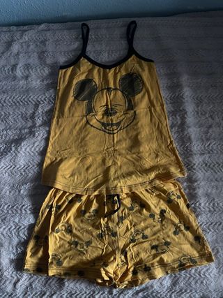 Pijama Mickey Mouse Amarillo 2 Piezas