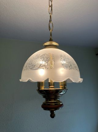 Lámpara colgante de techo antigua