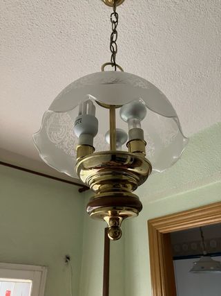 Lámpara colgante de techo antigua