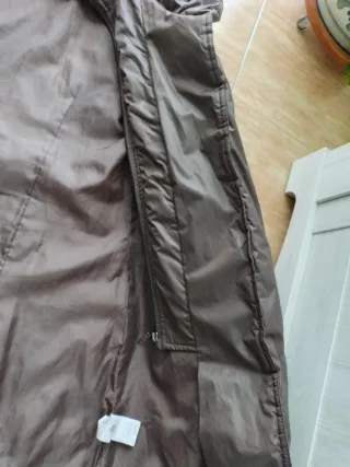 Abrigo acolchado marrón, plumífero, parka