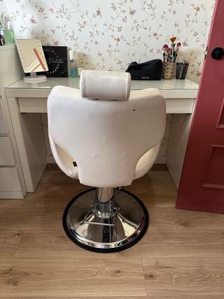Sillón Peluquería/Maquillaje Blanco