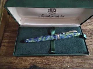 Pluma Estilográfica Montegrappa Plata y Oro