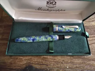 Pluma Estilográfica Montegrappa Plata y Oro