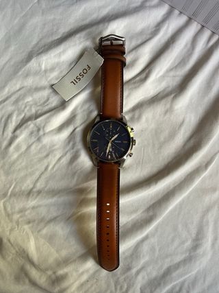 Reloj Fossil Hombre Azul y Marrón