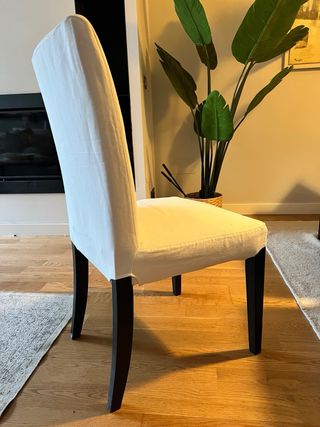 Sillas Comedor Henriksdal Desenf. Tela y Madera