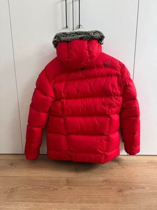 Plumífero Wed'ze rojo con capucha