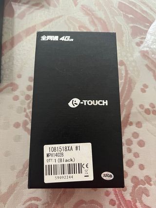 Móvil e-TOUCH gris y negro