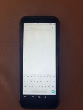 Móvil e-TOUCH gris y negro