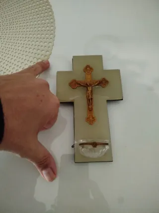 Antigua Benditera Crucifijo