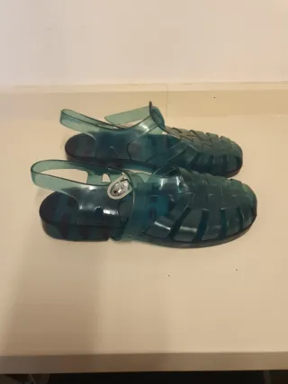 Cangrejeras mujer azul verdoso. Talla 39/40