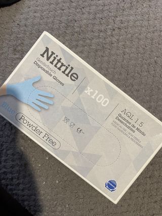 Guantes Nitrilo Desechables Talla XL x100