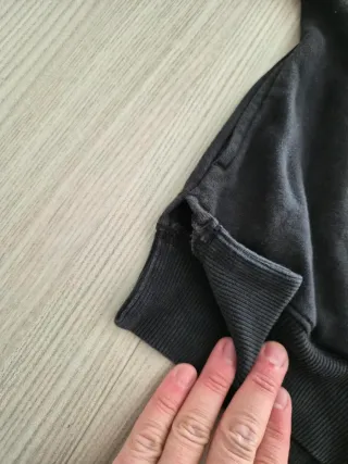 Felpa Nero Antracite con zip Calvin Klein 10 anni