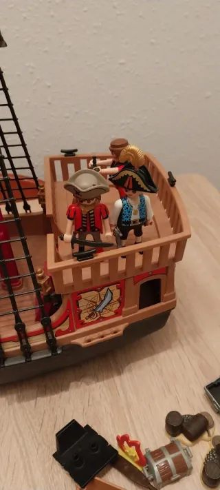Playmobil,barco,lote,piratas,fortaleza,isla