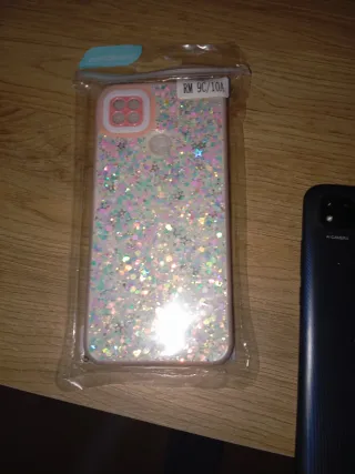 Xiaomi Redmi 9C Negro + 2 Fundas