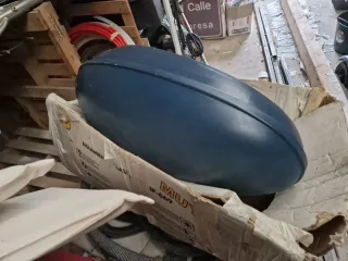 Farola exterior azul