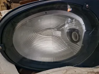 Farola exterior azul