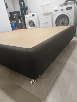 Base tapizada matrimonio 150x200 negra