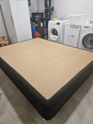 Base tapizada matrimonio 150x200 negra