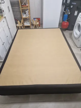 Base tapizada matrimonio 150x200 negra