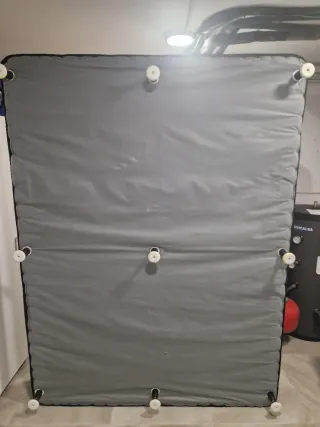 Base tapizada matrimonio 150x200 negra