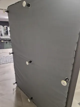 Base tapizada matrimonio 150x200 negra