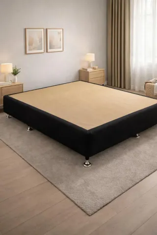 Base tapizada matrimonio 150x200 negra