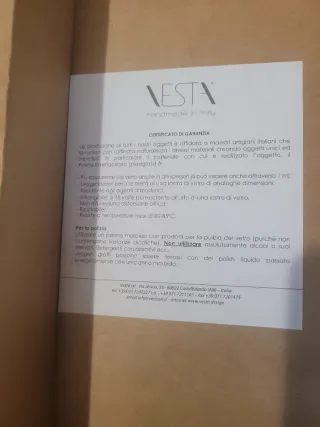 Vassoio in cristallo acrilico