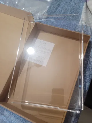 Vassoio in cristallo acrilico