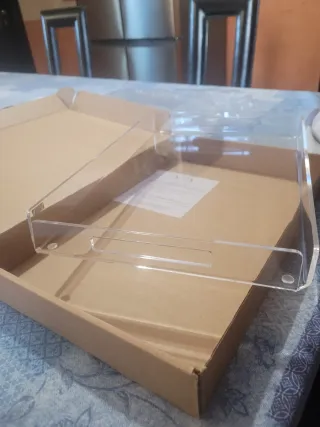 Vassoio in cristallo acrilico