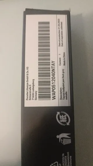 Caneta Porsche Design Preta Cayenne