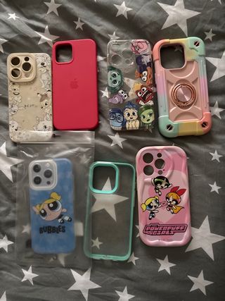 Lote 7 Fundas iPhone 15 Pro