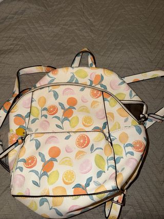 Mochila Parfois pequeña estampado frutal